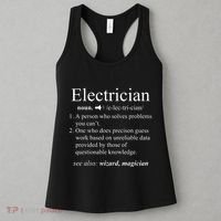 Funny Electrician Definition Electrical Engineer Gift Women's Tank Top thumb 3