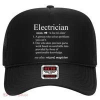 Funny Electrician Definition Electrical Engineer Gift Hat thumb 0