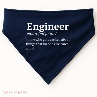 Funny Engineer Definition USA-Made Doggie Bandana