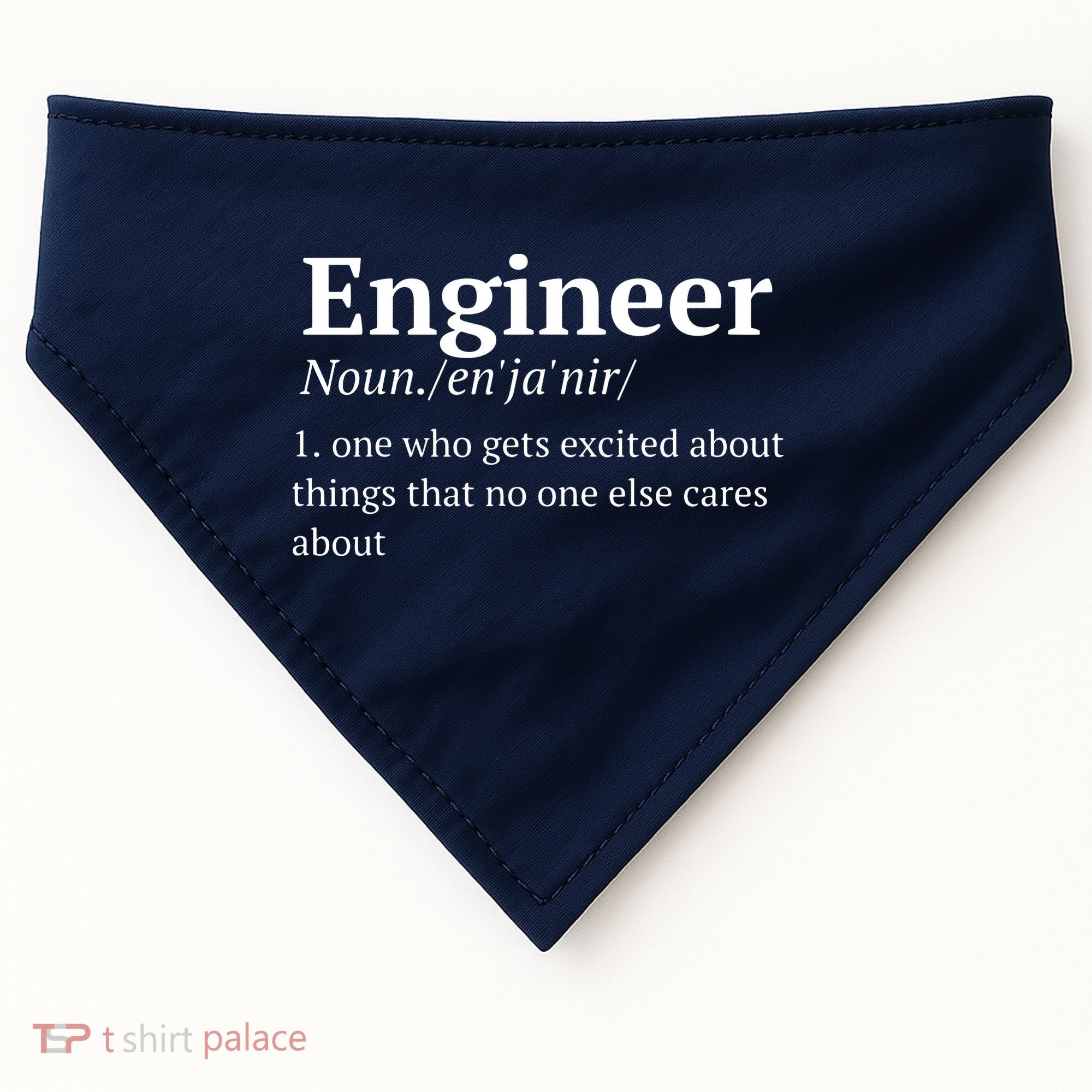 Funny Engineer Definition USA-Made Doggie Bandana