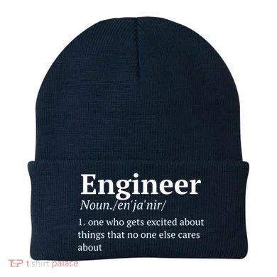 Funny Engineer Definition Beanie