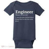 Funny Engineer Definition Baby Bodysuit thumb 0