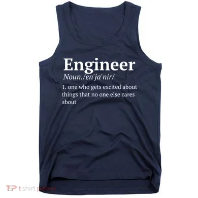 Funny Engineer Definition Tank Top