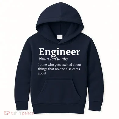 Funny Engineer Definition Kids Hoodie