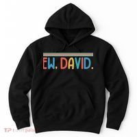 Funny Ew, David. Retro Hoodie thumb 0