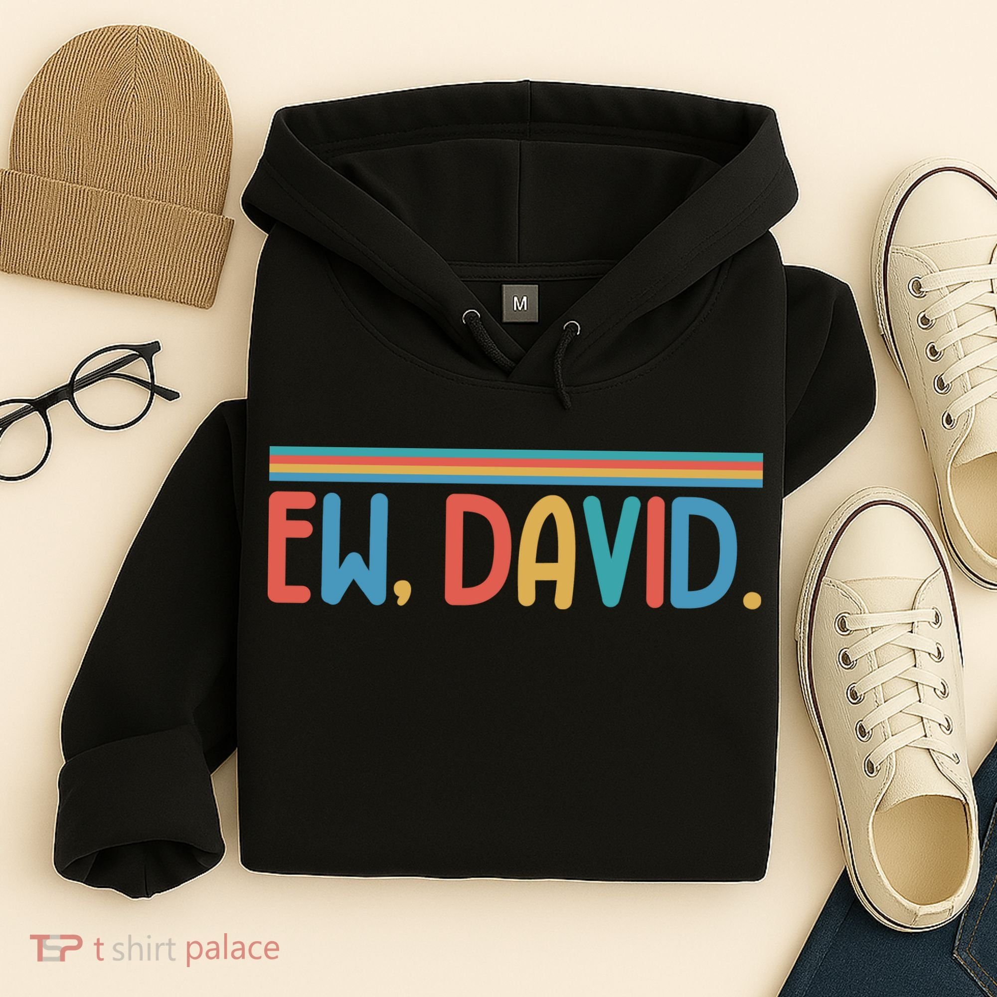 Funny Ew, David. Retro Hoodie
