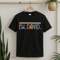 Funny Ew, David. Retro T-Shirt thumb 2