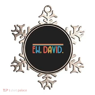 Funny Ew, David. Retro Ornament