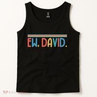 Funny Ew, David. Retro Tank Top thumb 2