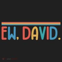 Funny Ew, David. Retro Golf Towel thumb 3
