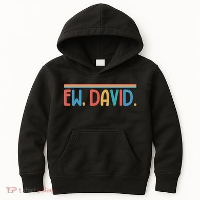 Funny Ew, David. Retro Kids Hoodie