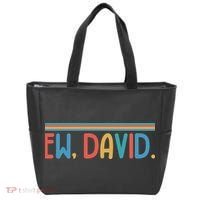 Funny Ew, David. Retro Tote Bag thumb 0