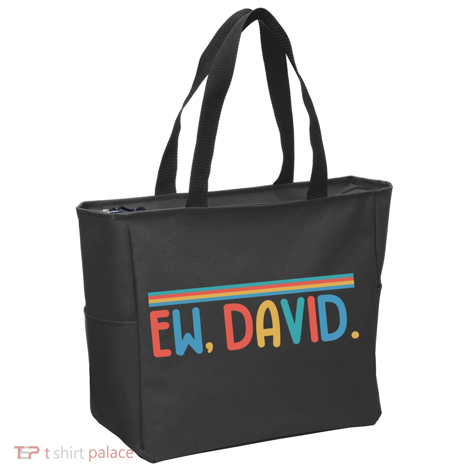 Funny Ew, David. Retro Tote Bag