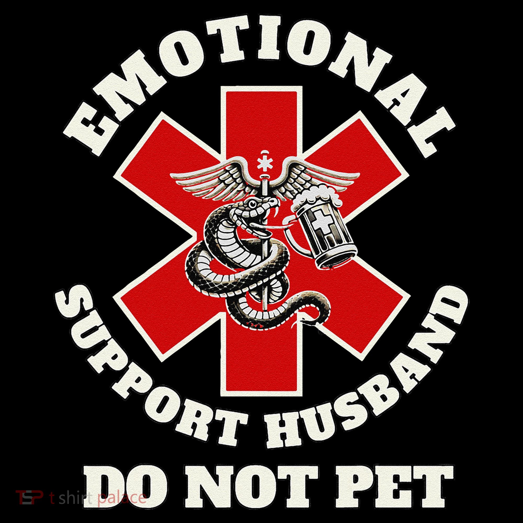 Funny Emotional Do Not Pet Emotional Support Husband Funny Coffee Mug