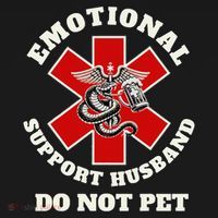 Funny Emotional Do Not Pet Emotional Support Husband Funny Coaster thumb 2