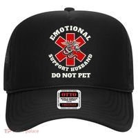 Funny Emotional Do Not Pet Emotional Support Husband Funny Hat thumb 0