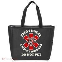 Funny Emotional Do Not Pet Emotional Support Husband Funny Tote Bag thumb 0