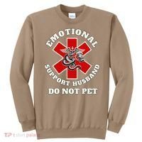 Funny Emotional Do Not Pet Emotional Support Husband Funny Sweatshirt thumb 0