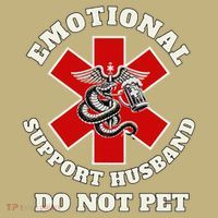 Funny Emotional Do Not Pet Emotional Support Husband Funny Sweatshirt thumb 2