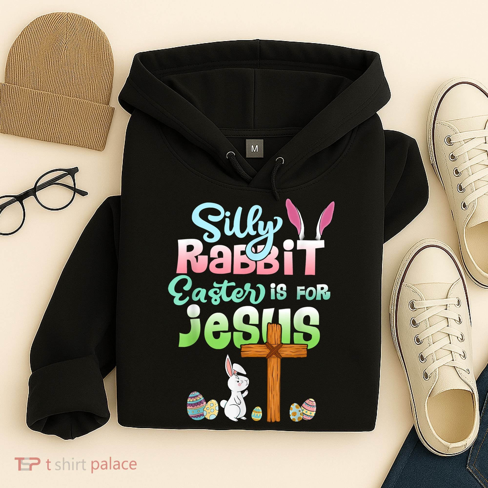 Funny Easter Day Silly Rabbit Easter Is For Jesus Christians Hoodie