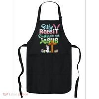 Funny Easter Day Silly Rabbit Easter Is For Jesus Christians Apron thumb 0