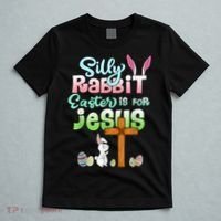 Funny Easter Day Silly Rabbit Easter Is For Jesus Christians T-Shirt thumb 5