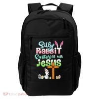 Funny Easter Day Silly Rabbit Easter Is For Jesus Christians Backpack thumb 0