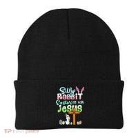 Funny Easter Day Silly Rabbit Easter Is For Jesus Christians Beanie thumb 0