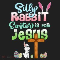 Funny Easter Day Silly Rabbit Easter Is For Jesus Christians Beanie thumb 2