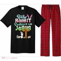 Funny Easter Day Silly Rabbit Easter Is For Jesus Christians Pajama Set thumb 0