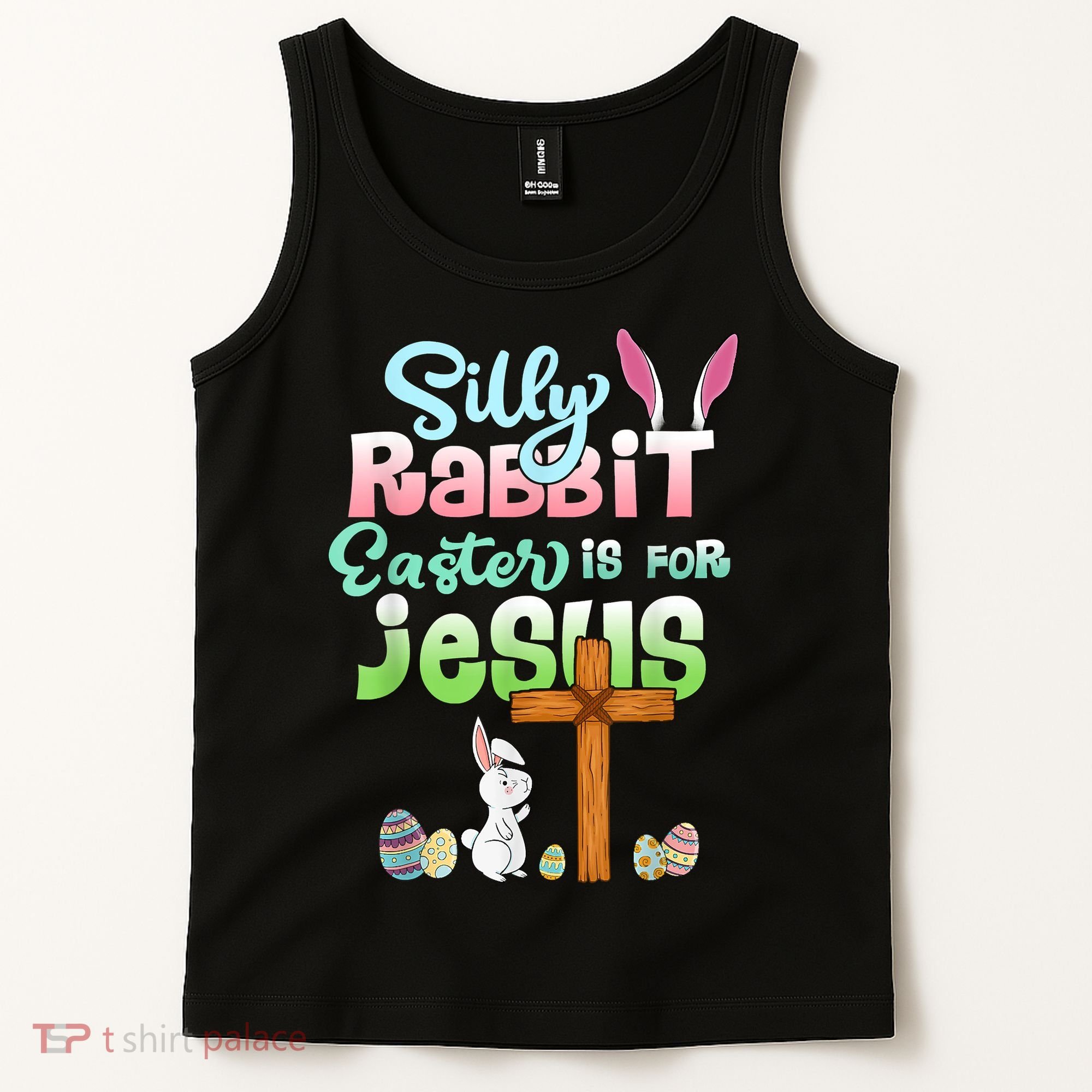 Funny Easter Day Silly Rabbit Easter Is For Jesus Christians Tank Top