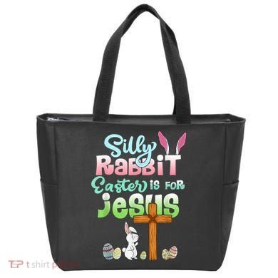 Funny Easter Day Silly Rabbit Easter Is For Jesus Christians Tote Bag