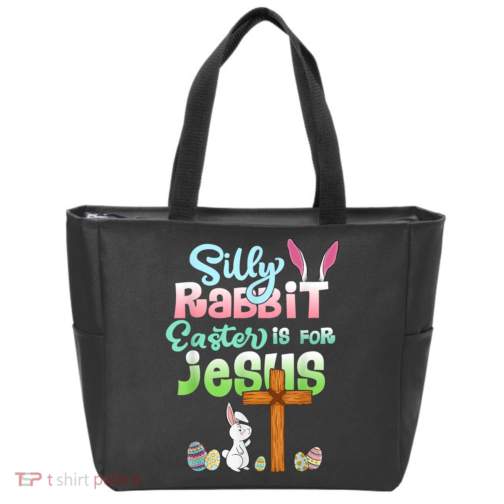 Funny Easter Day Silly Rabbit Easter Is For Jesus Christians Tote Bag