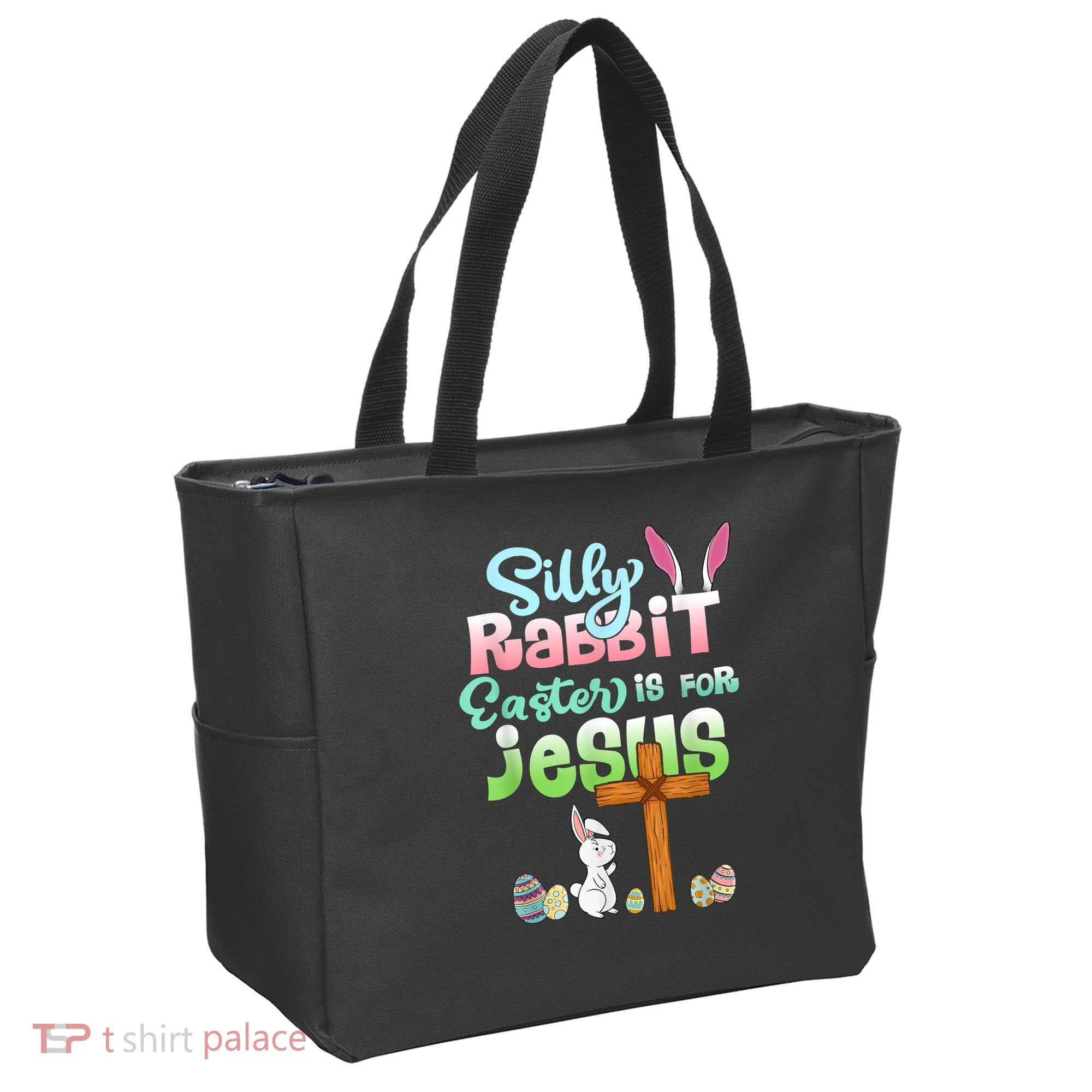 Funny Easter Day Silly Rabbit Easter Is For Jesus Christians Tote Bag