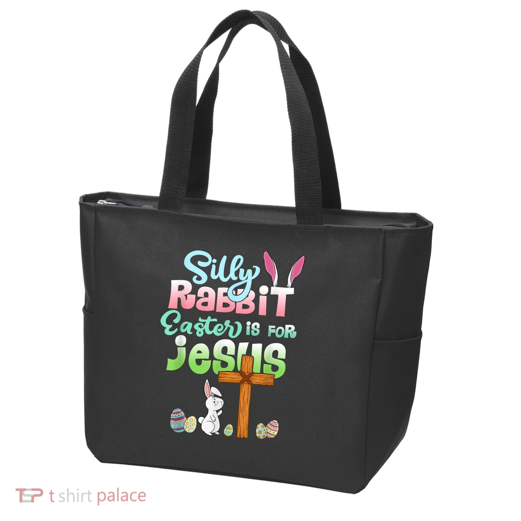 Funny Easter Day Silly Rabbit Easter Is For Jesus Christians Tote Bag