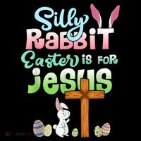 Funny Easter Day Silly Rabbit Easter Is For Jesus Christians Tote Bag thumb 4