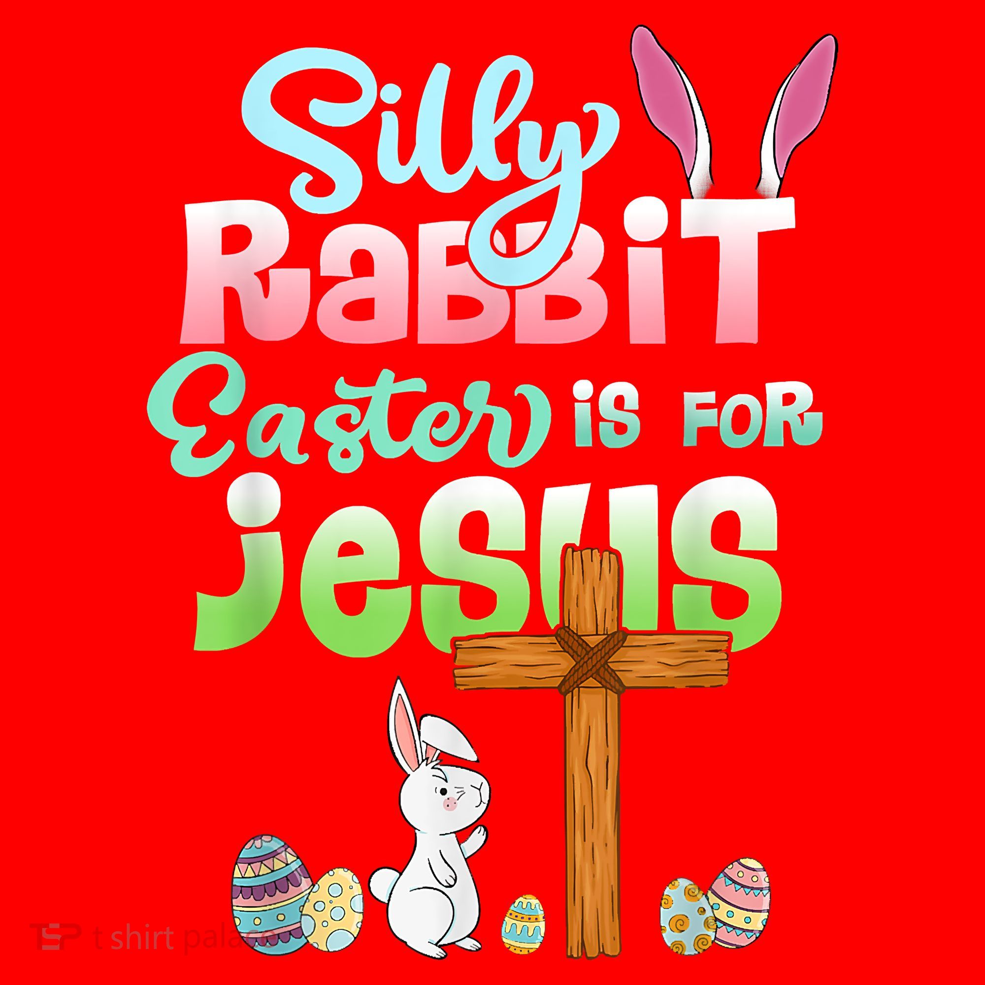Funny Easter Day Silly Rabbit Easter Is For Jesus Christians Santa Hat