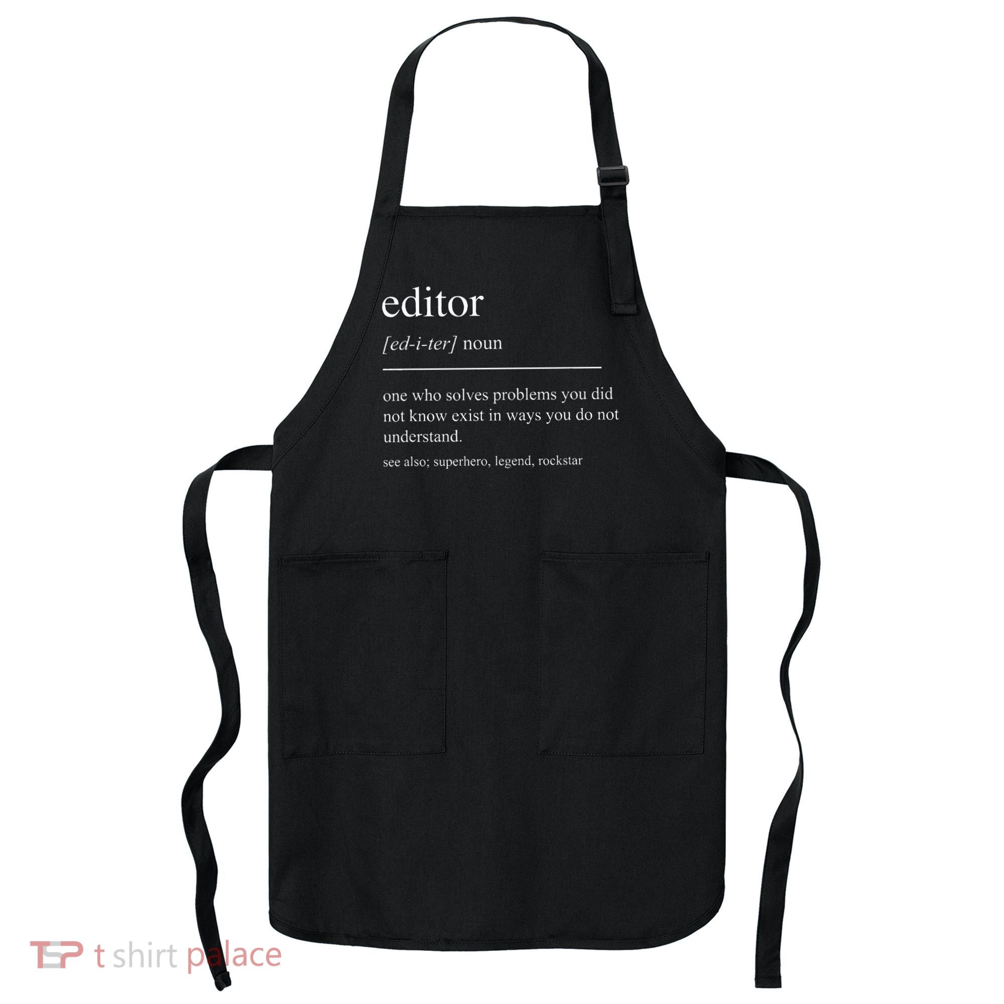 Funny Editor Definition Film Editor In Chief Video Editing Apron