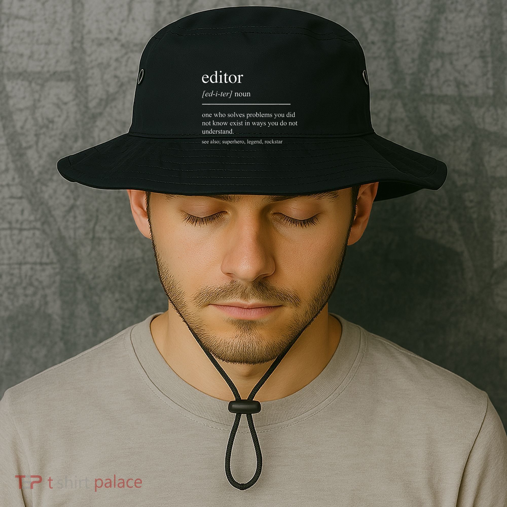 Funny Editor Definition Film Editor In Chief Video Editing Bucket Hat