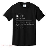 Funny Editor Definition Film Editor In Chief Video Editing Kids T-Shirt thumb 0
