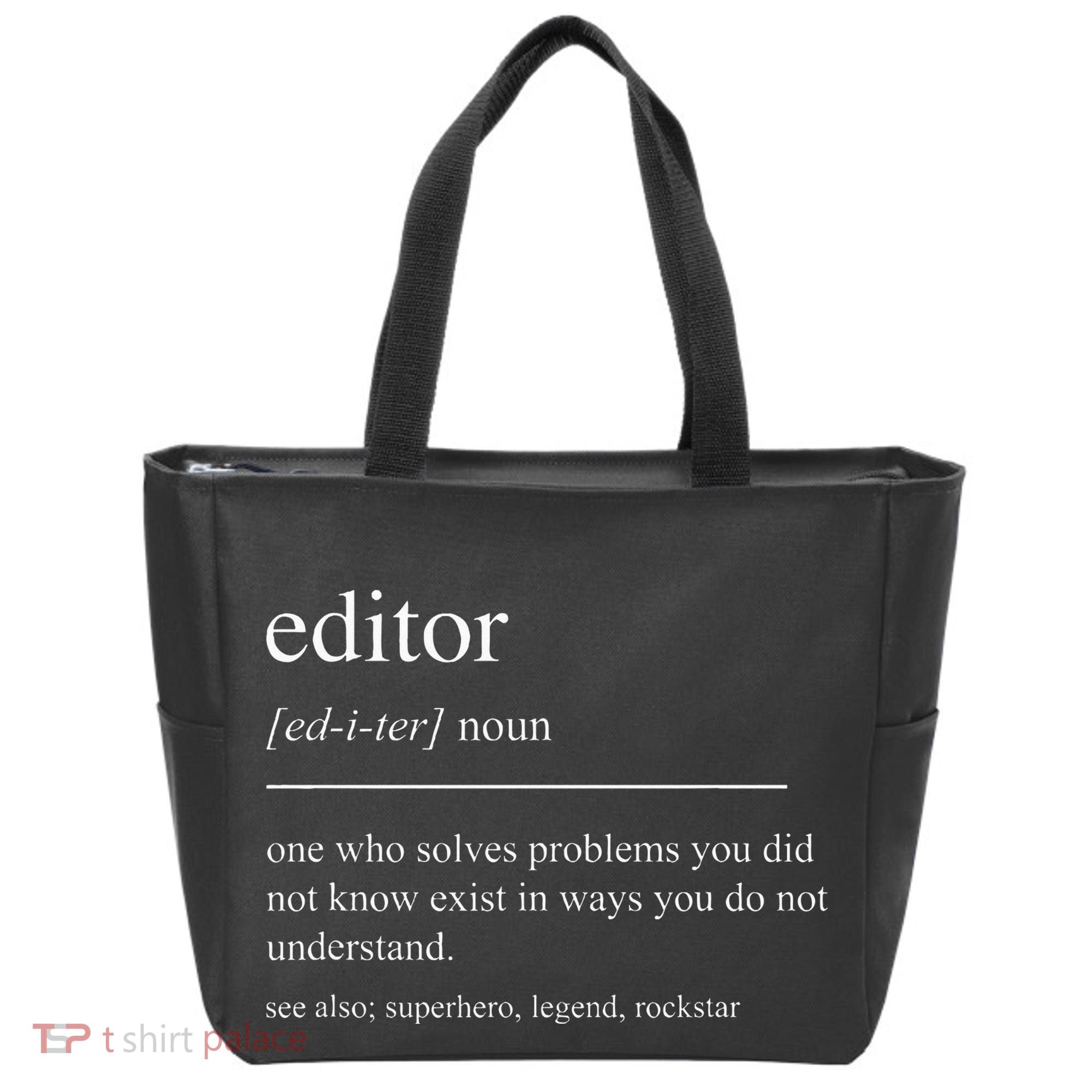 Funny Editor Definition Film Editor In Chief Video Editing Tote Bag
