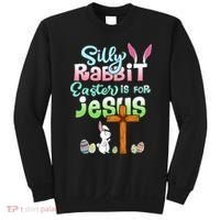 Funny Easter Day Silly Rabbit Easter Is For Jesus Christians Sweatshirt thumb 0