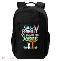 Funny Easter Day Silly Rabbit Easter Is For Jesus Christians Backpack thumb 0