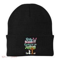Funny Easter Day Silly Rabbit Easter Is For Jesus Christians Beanie thumb 0