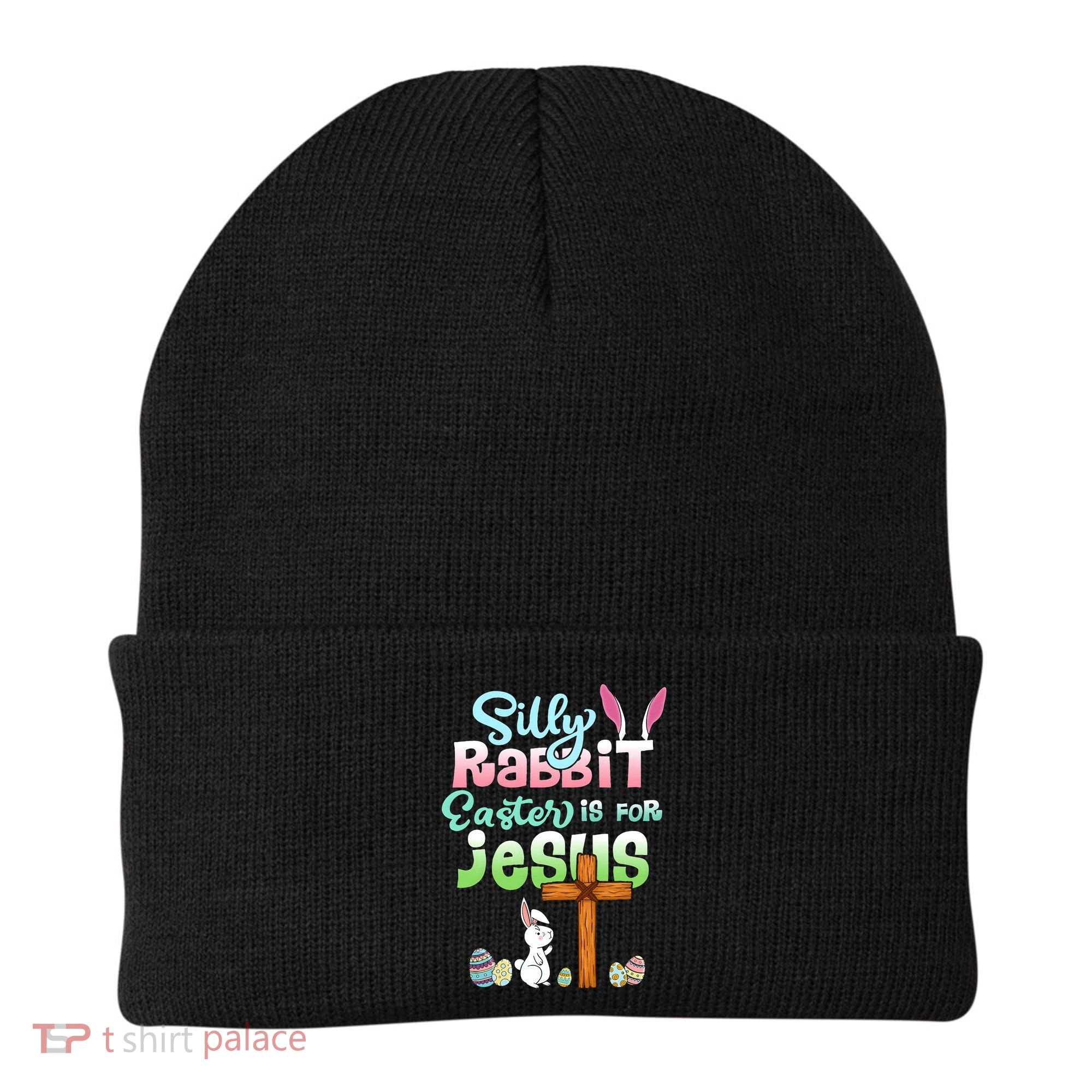 Funny Easter Day Silly Rabbit Easter Is For Jesus Christians Beanie