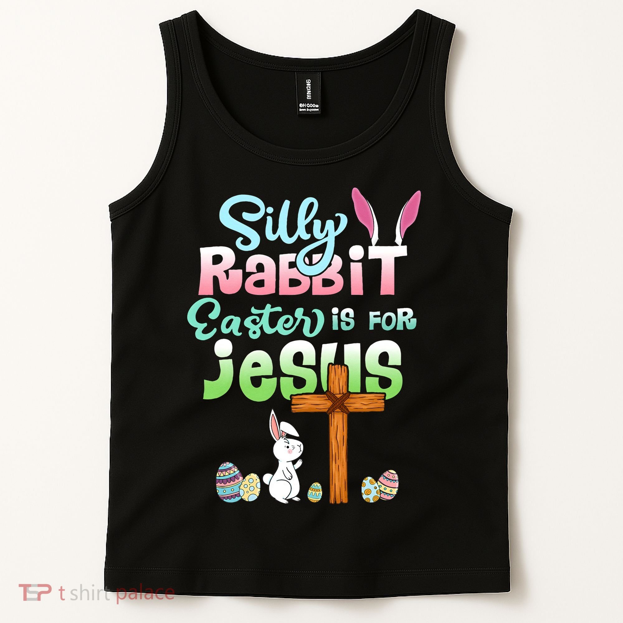 Funny Easter Day Silly Rabbit Easter Is For Jesus Christians Tank Top
