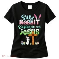 Funny Easter Day Silly Rabbit Easter Is For Jesus Christians Women's T-Shirt thumb 0