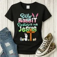 Funny Easter Day Silly Rabbit Easter Is For Jesus Christians Women's T-Shirt thumb 3