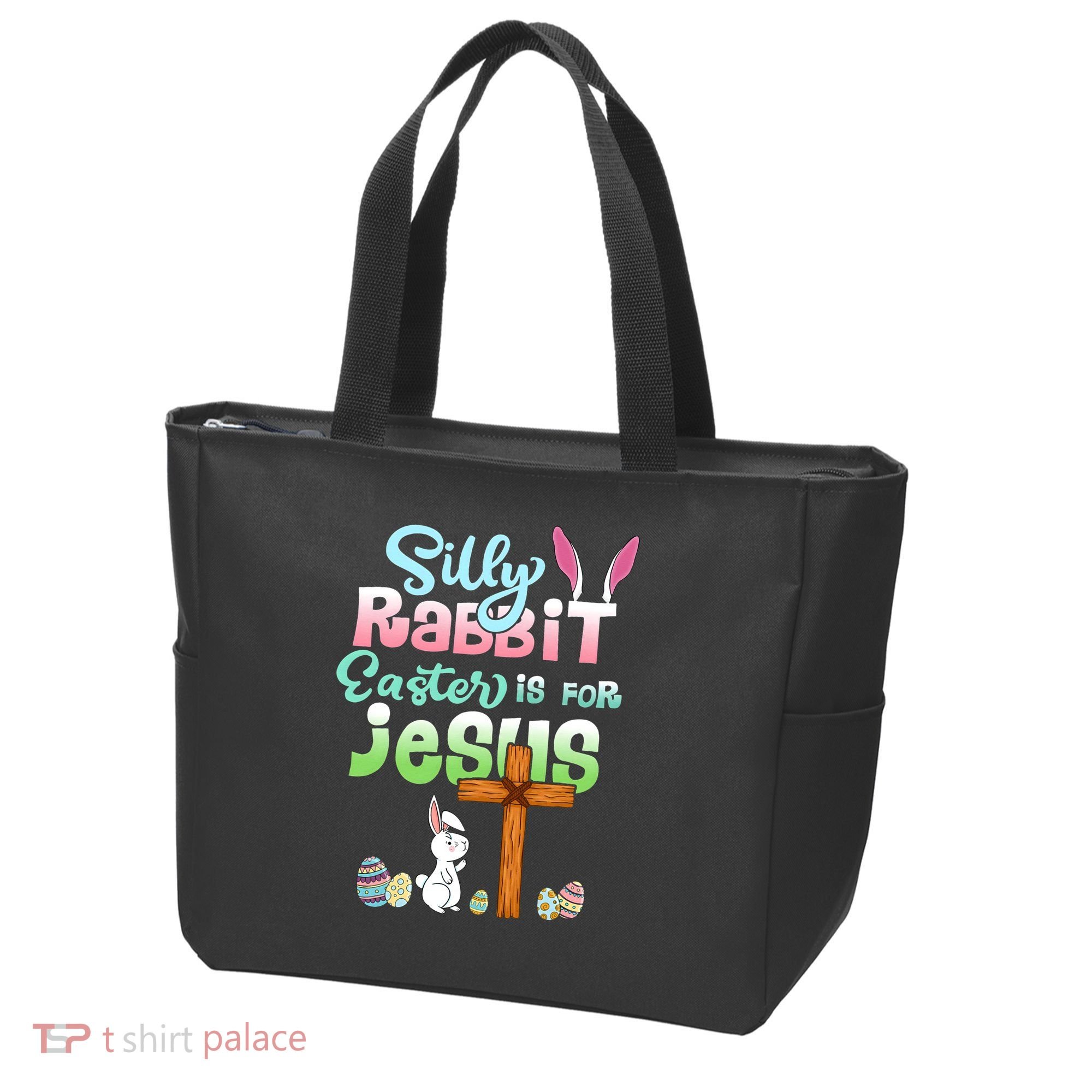 Funny Easter Day Silly Rabbit Easter Is For Jesus Christians Tote Bag