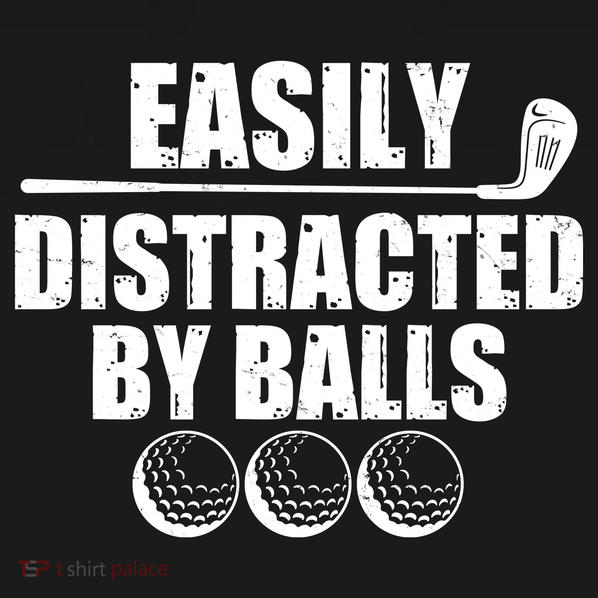 Funny Easily Distracted By Balls Golfing Fan Hoodie
